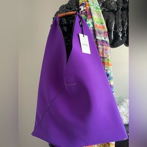 SOLD Maison Margiela 6 (MM6) Eggplant / Purple tote bag